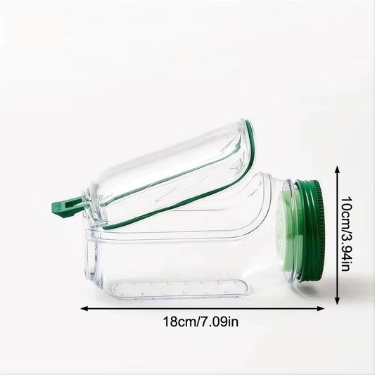 HUA Leakproof Breakfast Container - Keep Fruits and Salads Fresh with Reusable Plastic Crisper Jars