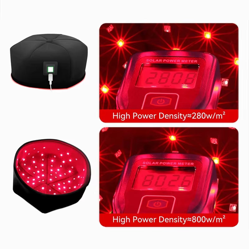 Revitalize Your Hair with the Red Light Therapy Hat - Near Infrared LED Treatment Cap for Hair Growth, Scalp Relaxation, and Loss Prevention